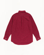 Stussy STANDARD CRINKLE SHIRT BURGUNDY CHECK