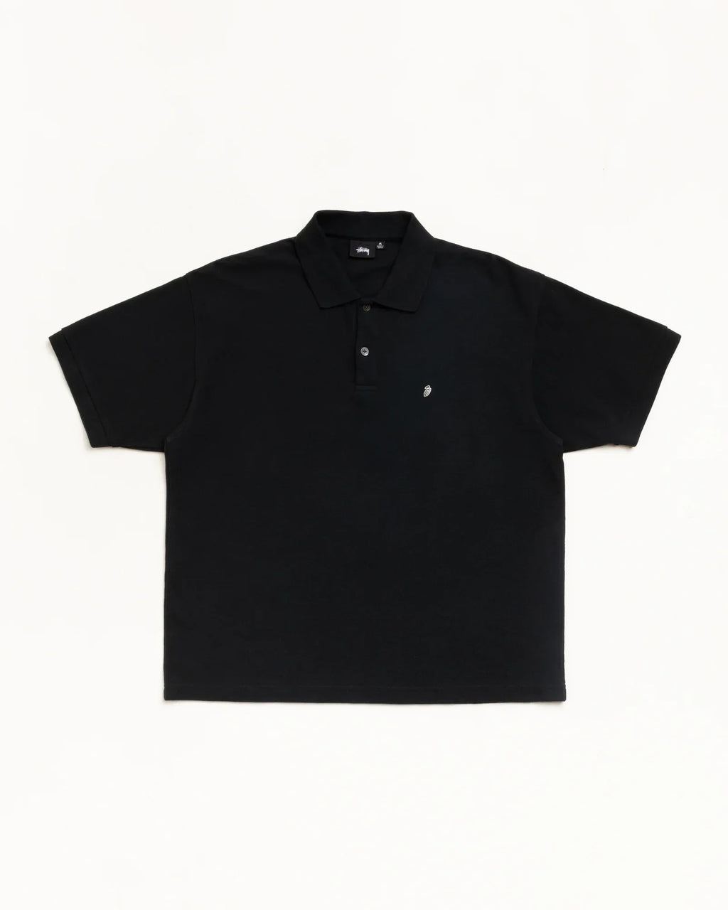 Stussy CLASSIC PIQUE POLO BLACK