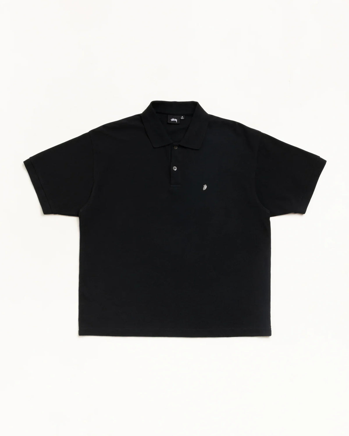 Stussy CLASSIC PIQUE POLO BLACK