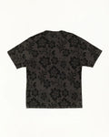 Stussy LAZY FLORAL TEE VINTAGE BLACK