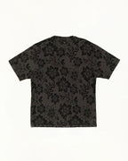 Stussy LAZY FLORAL TEE VINTAGE BLACK