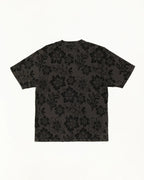 Stussy LAZY FLORAL TEE VINTAGE BLACK