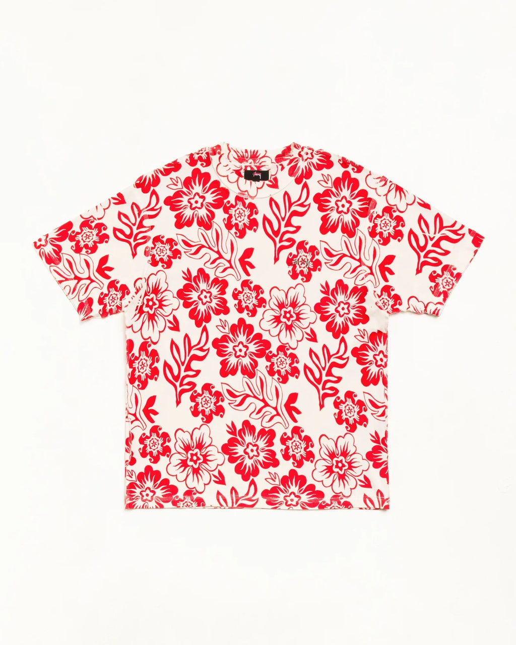 Stussy LAZY FLORAL TEE WHITE