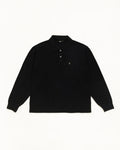 Stussy CLASSIC PIQUE LS POLO BLACK