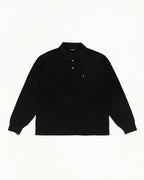Stussy CLASSIC PIQUE LS POLO BLACK