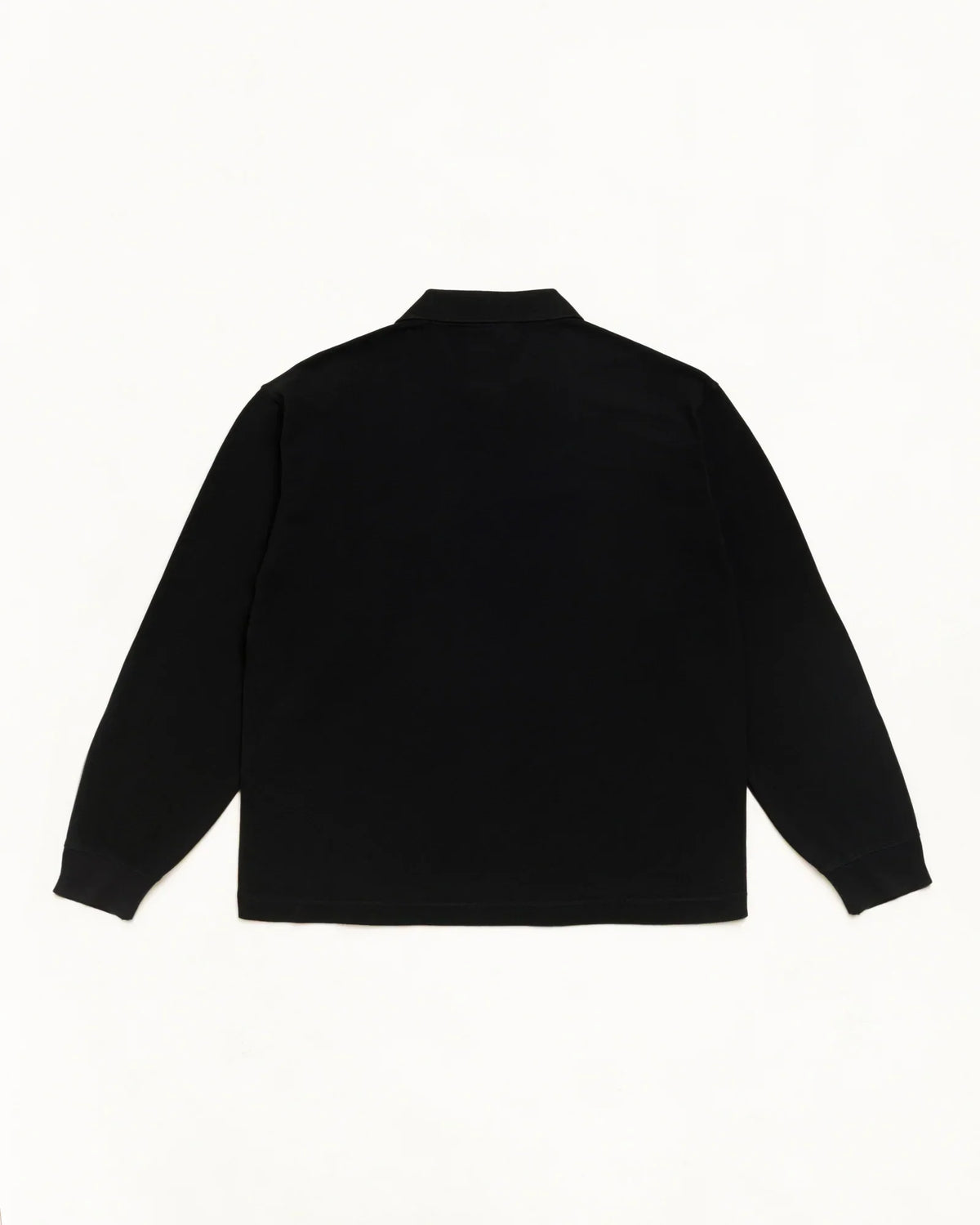 Stussy CLASSIC PIQUE LS POLO BLACK