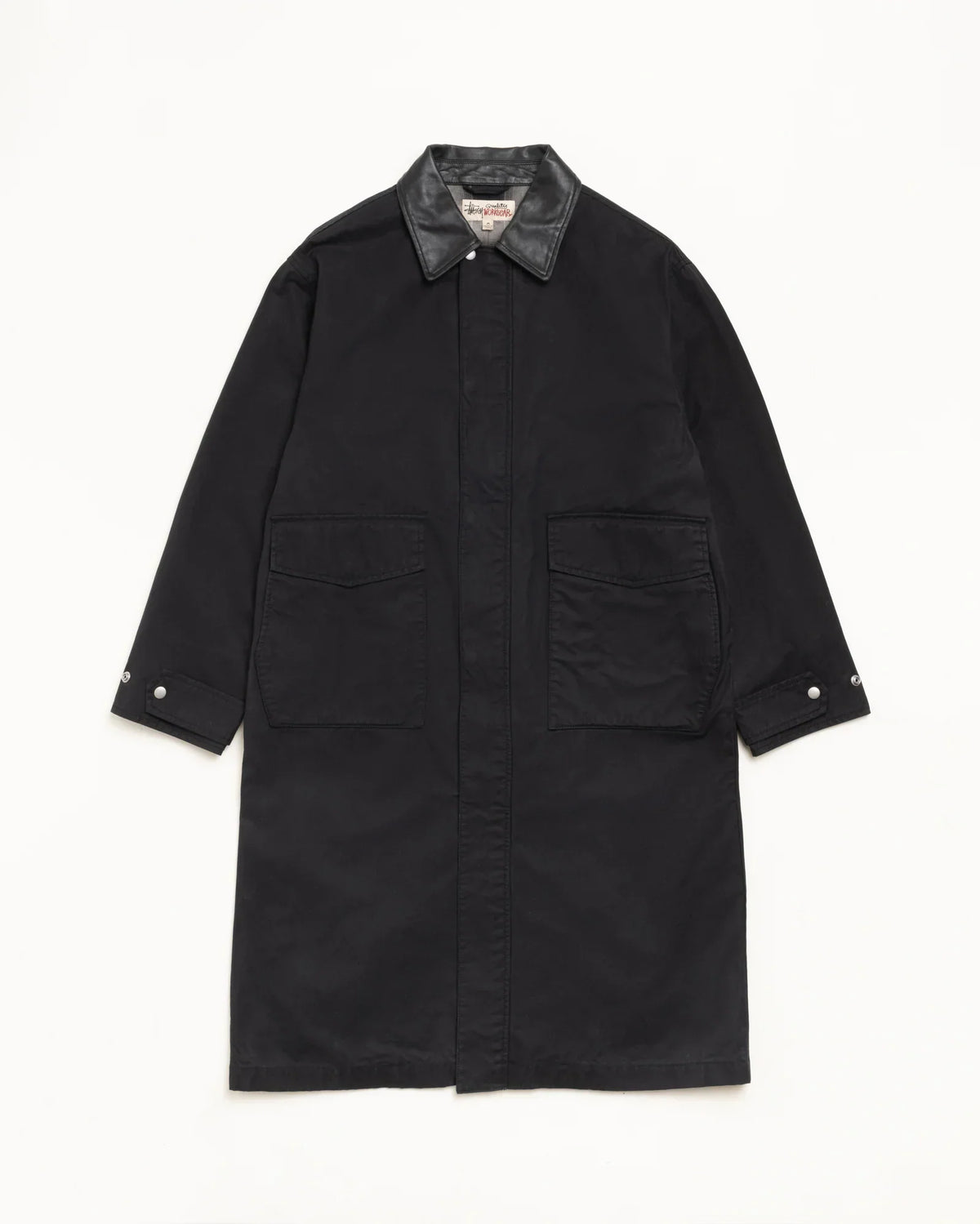Stussy DUSTER COAT BLACK