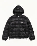 Stussy MIDWEIGHT HOODED PUFFER BLACK