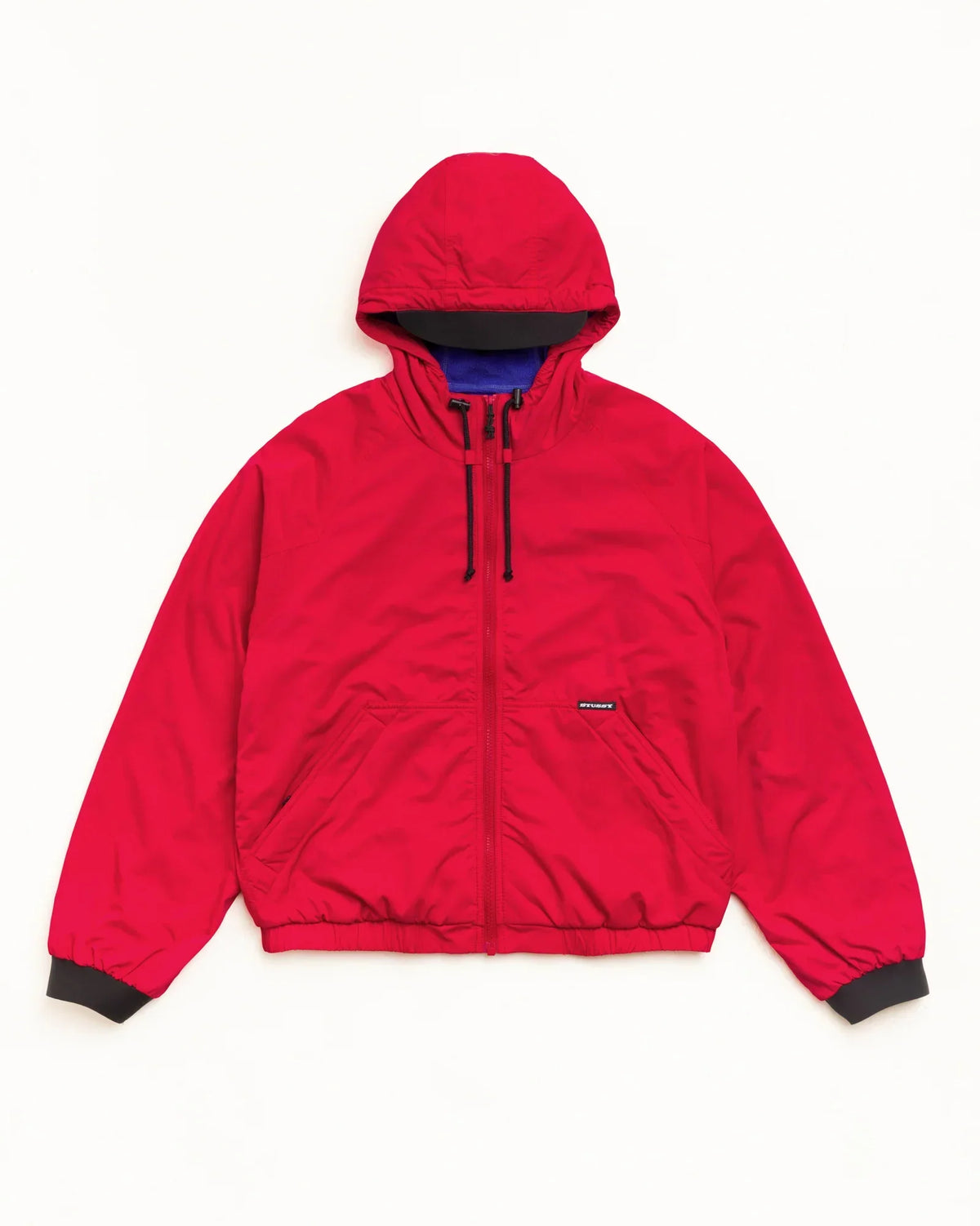 Stussy COASTLINE HOODED JACKET RED
