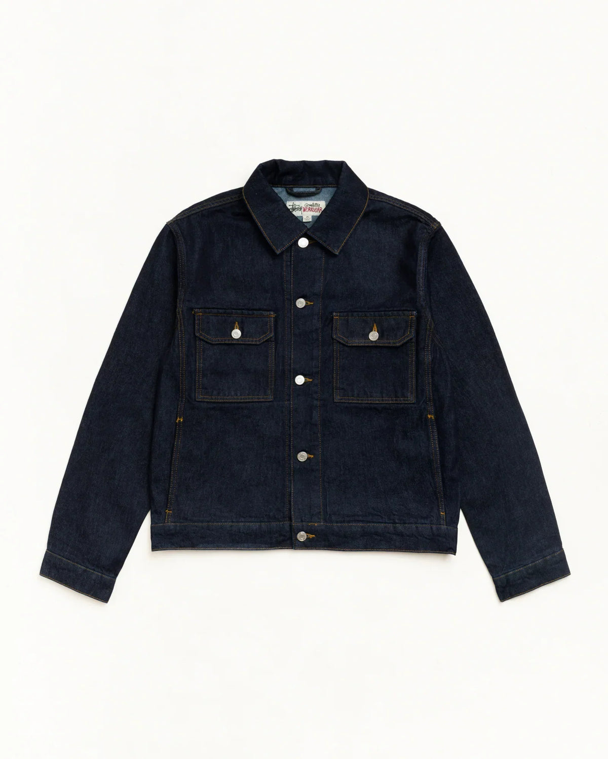 Stussy DENIM TRUCKER JACKET RINSED INDIGO