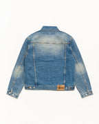 Stussy DENIM TRUCKER JACKET DARK WASH INDIGO