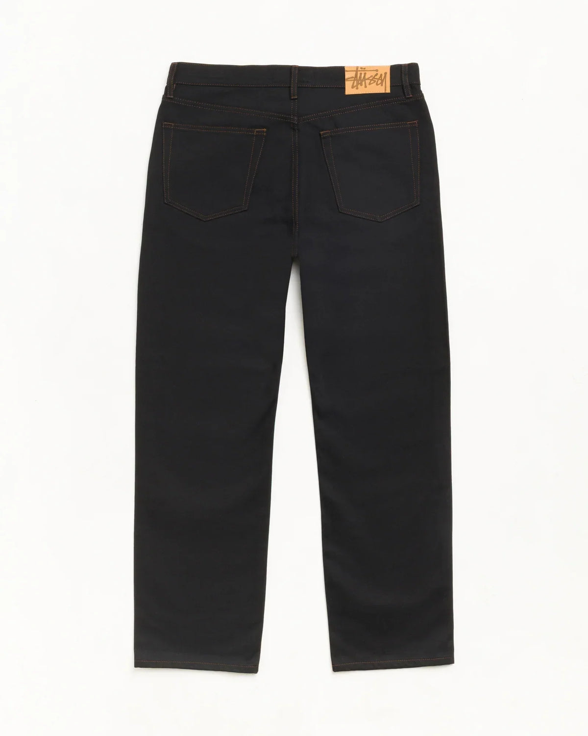 Stussy NEW CLASSIC JEAN DENIM RAW BLACK CONTRAST STITCH