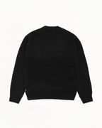 Stussy WAFFLE CASHMERE SWEATER BLACK