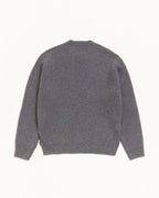Stussy WAFFLE CASHMERE SWEATER CHARCOAL