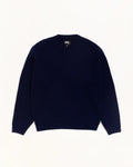 Stussy WAFFLE CASHMERE SWEATER DEEP NAVY