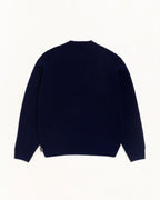Stussy WAFFLE CASHMERE SWEATER DEEP NAVY