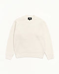 Stussy WAFFLE CASHMERE SWEATER IVORY