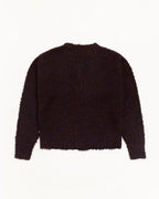 Stussy TEXTURED CARDIGAN NAVY BROWN