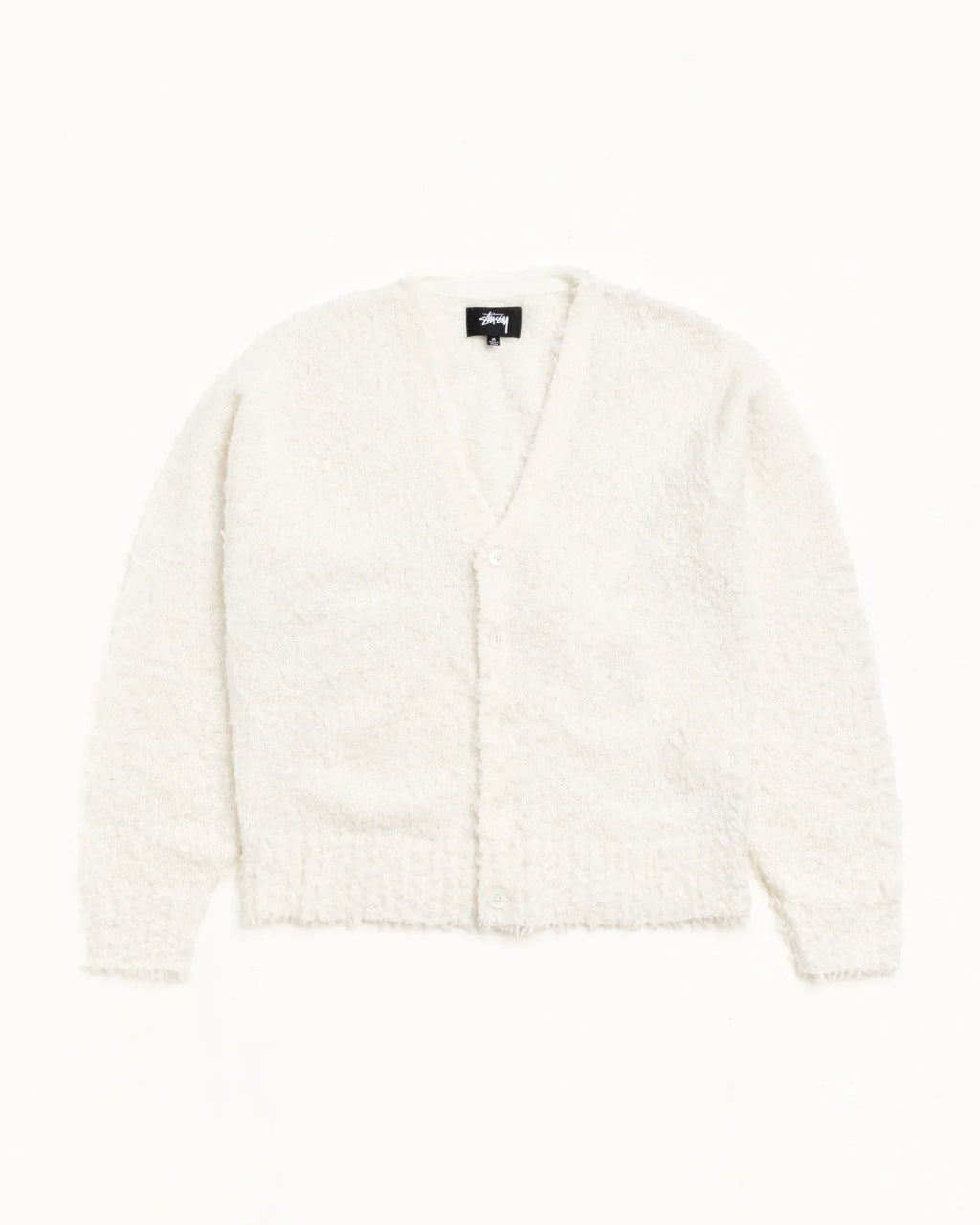 Stussy TEXTURED CARDIGAN OFF WHITE