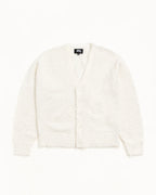 Stussy TEXTURED CARDIGAN OFF WHITE