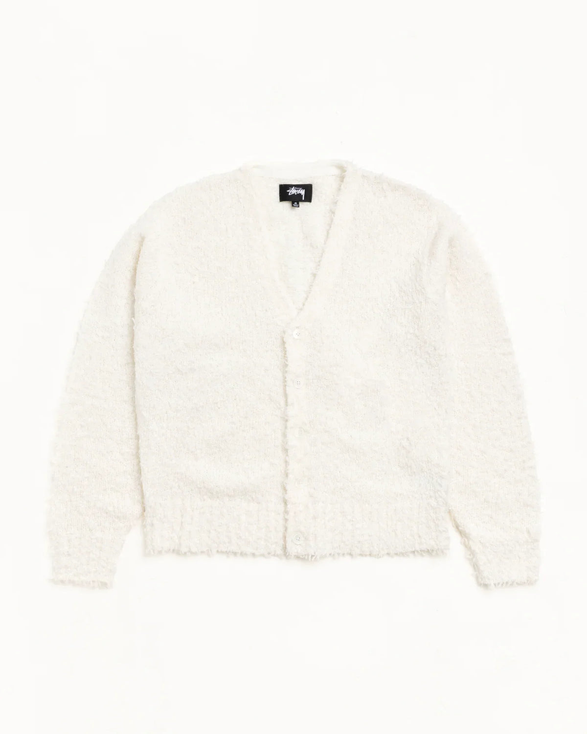 Stussy TEXTURED CARDIGAN OFF WHITE