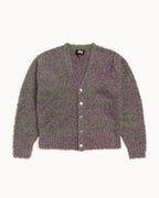 Stussy TEXTURED CARDIGAN PURPLE/GREEN
