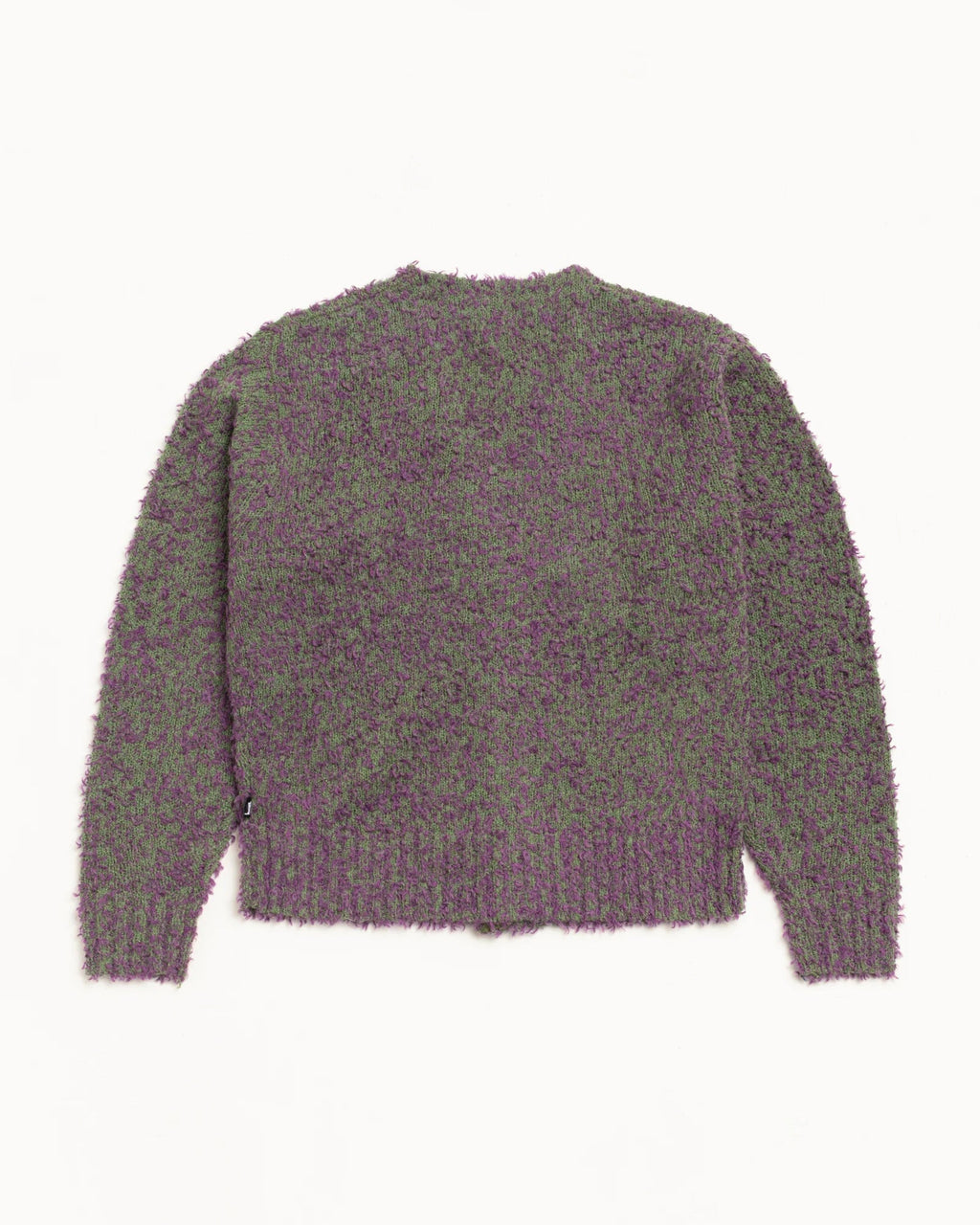 Stussy TEXTURED CARDIGAN PURPLE/GREEN