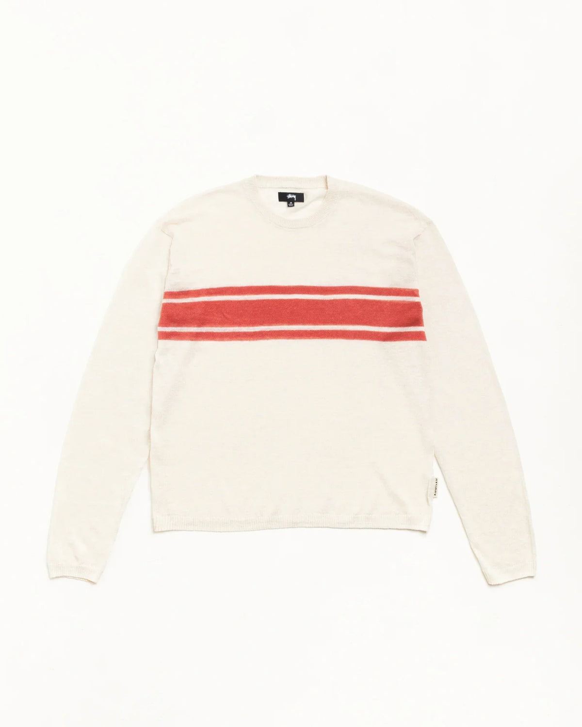 Stussy LIGHTWEIGHT STRIPED SWEATER BONE