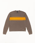 Stussy LIGHTWEIGHT STRIPED SWEATER BROWN