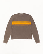 Stussy LIGHTWEIGHT STRIPED SWEATER BROWN