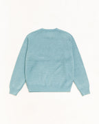 Stussy STRIPED HIBISCUS SWEATER DUSTY BLUE