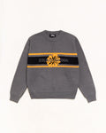 Stussy STRIPED HIBISCUS SWEATER GREY