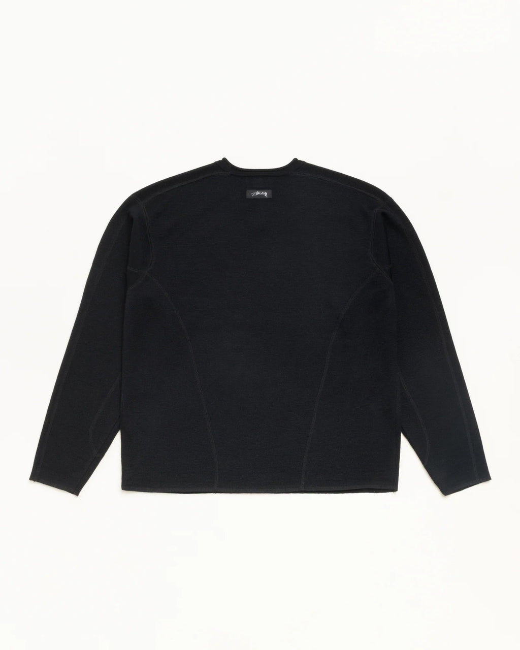 Stussy WAVE KNIT SWEATER BLACK