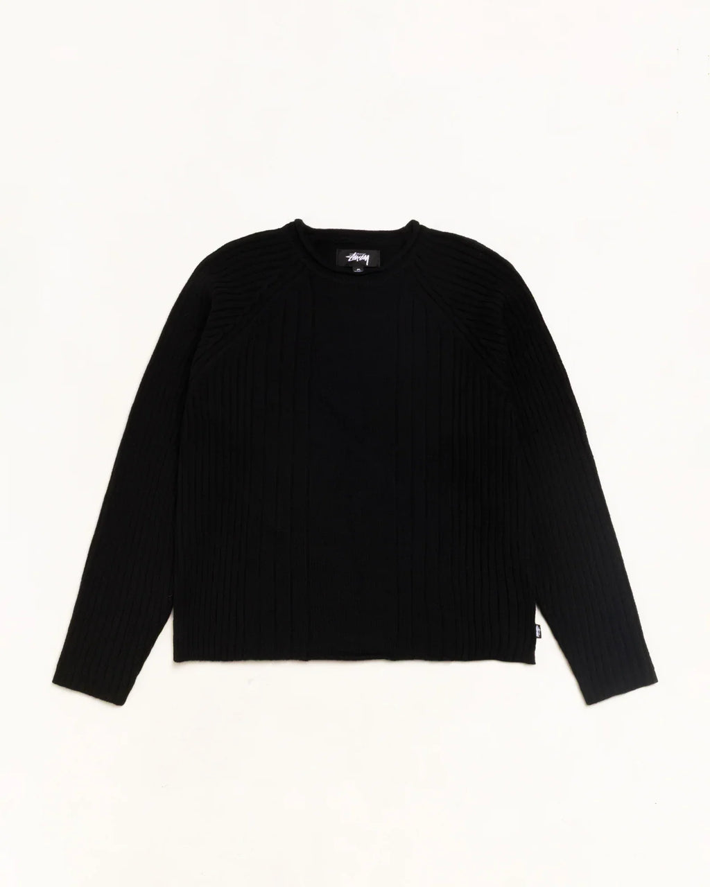 Stussy MERINO ROLL NECK SWEATER BLACK
