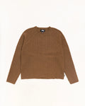 Stussy MERINO ROLL NECK SWEATER BROWN