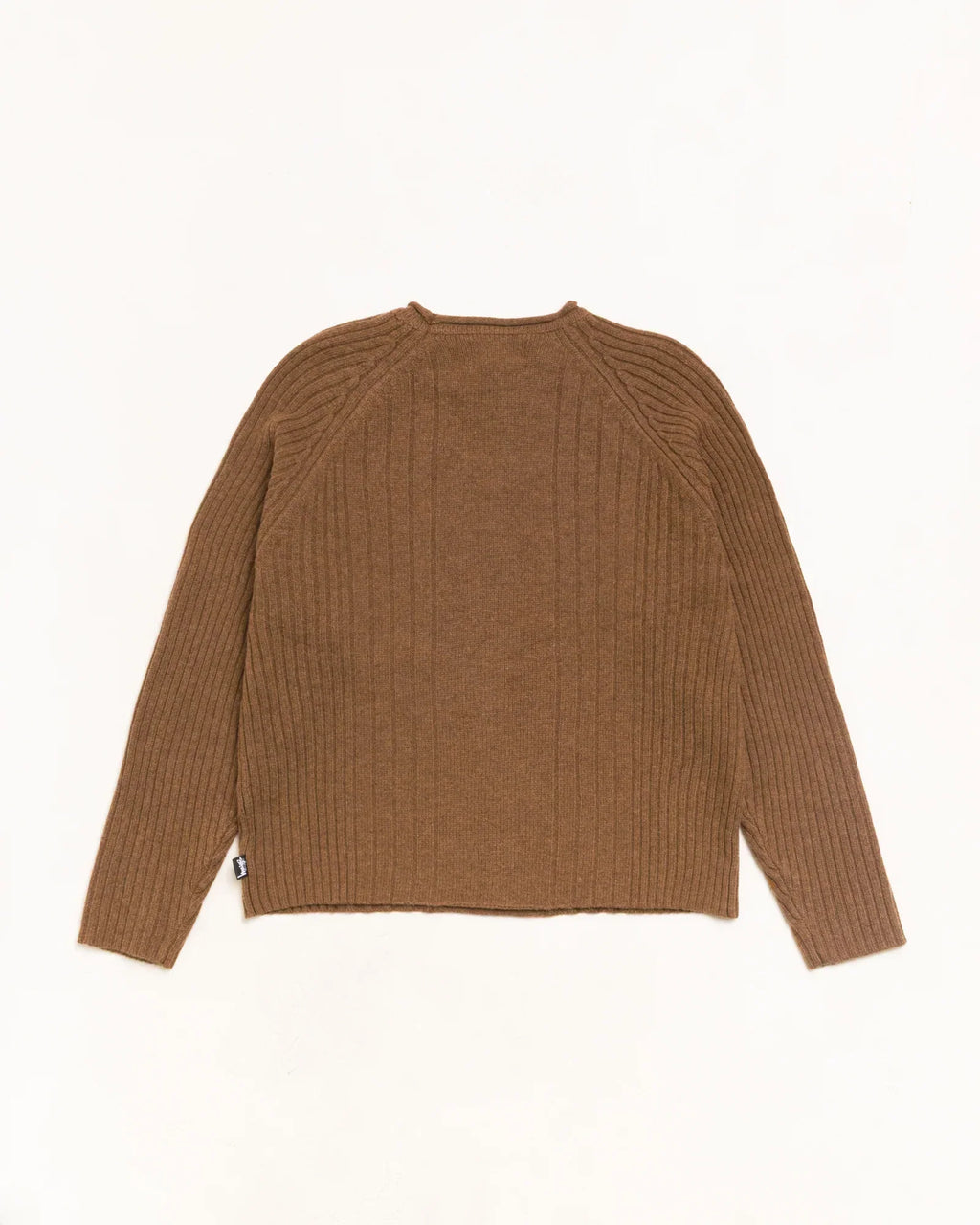 Stussy MERINO ROLL NECK SWEATER BROWN