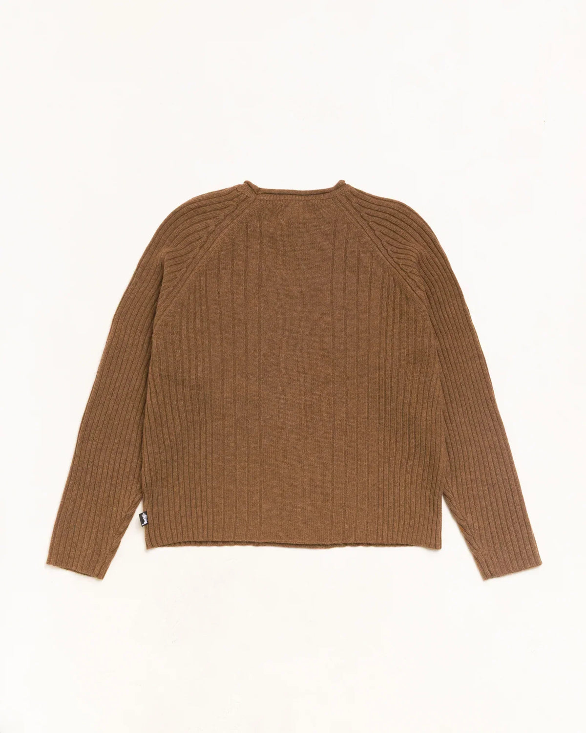 Stussy MERINO ROLL NECK SWEATER BROWN