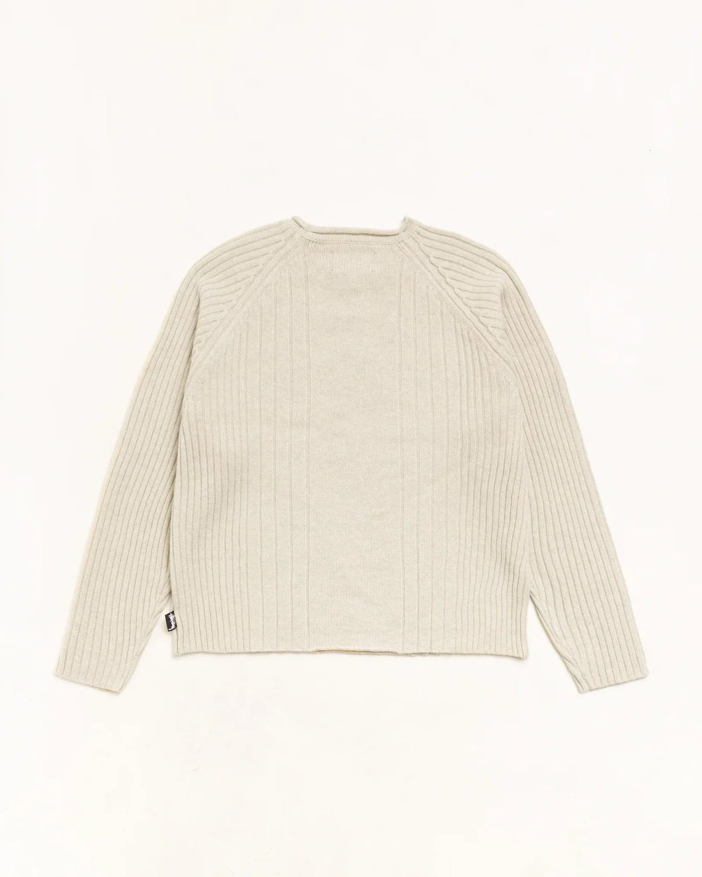 Stussy MERINO ROLL NECK SWEATER NATURAL
