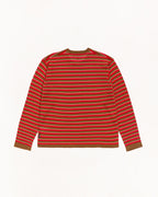 Stussy LIGHTWEIGHT STRIPE SWEATER RED