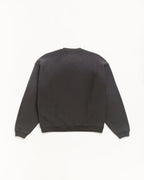 Stussy SUN FADED OVERSIZED CREW BLACK