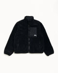 Stussy SHERPA REVERSIBLE JACKET BLACK
