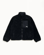 Stussy SHERPA REVERSIBLE JACKET BLACK