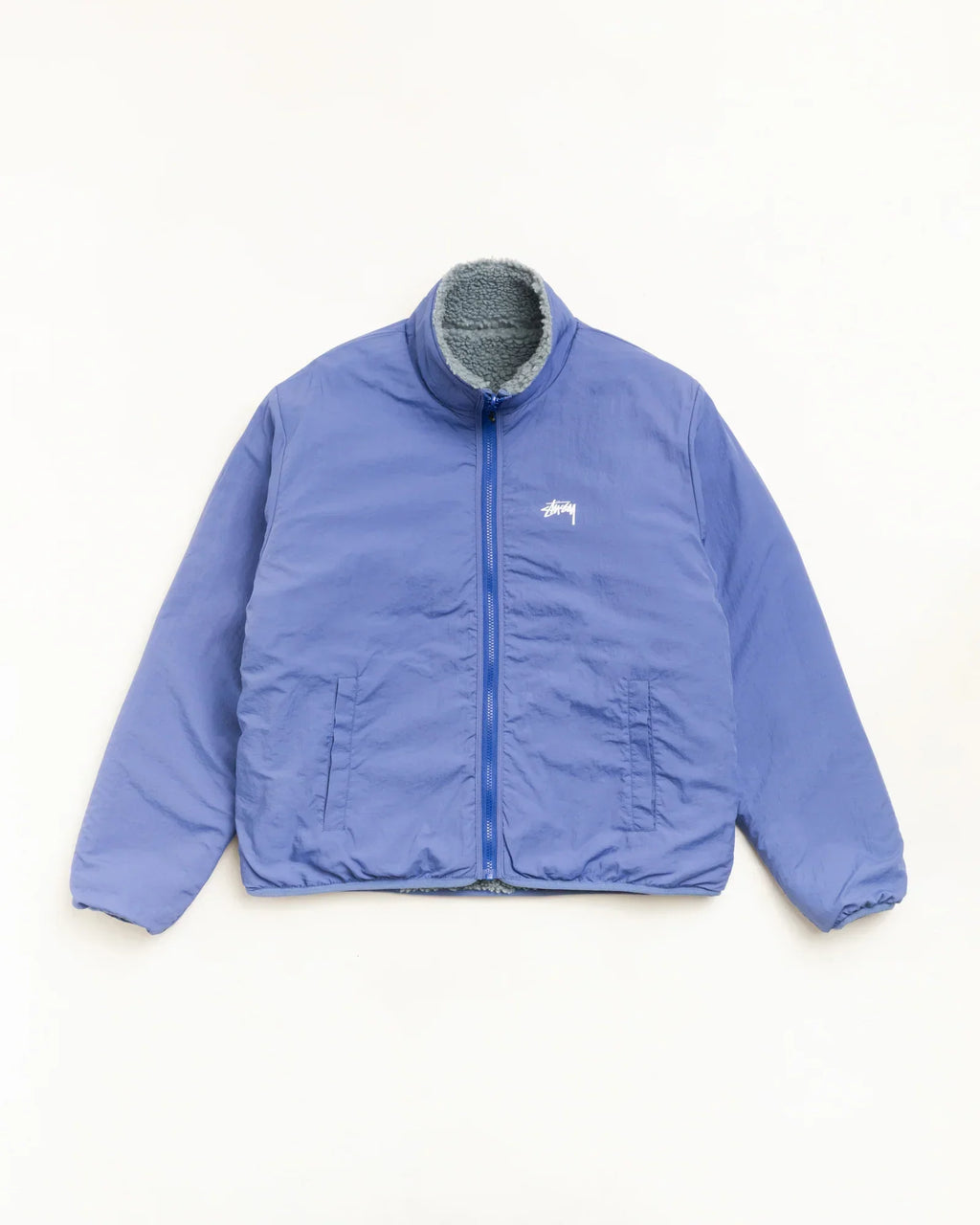 Stussy SHERPA REVERSIBLE JACKET BLUESTONE