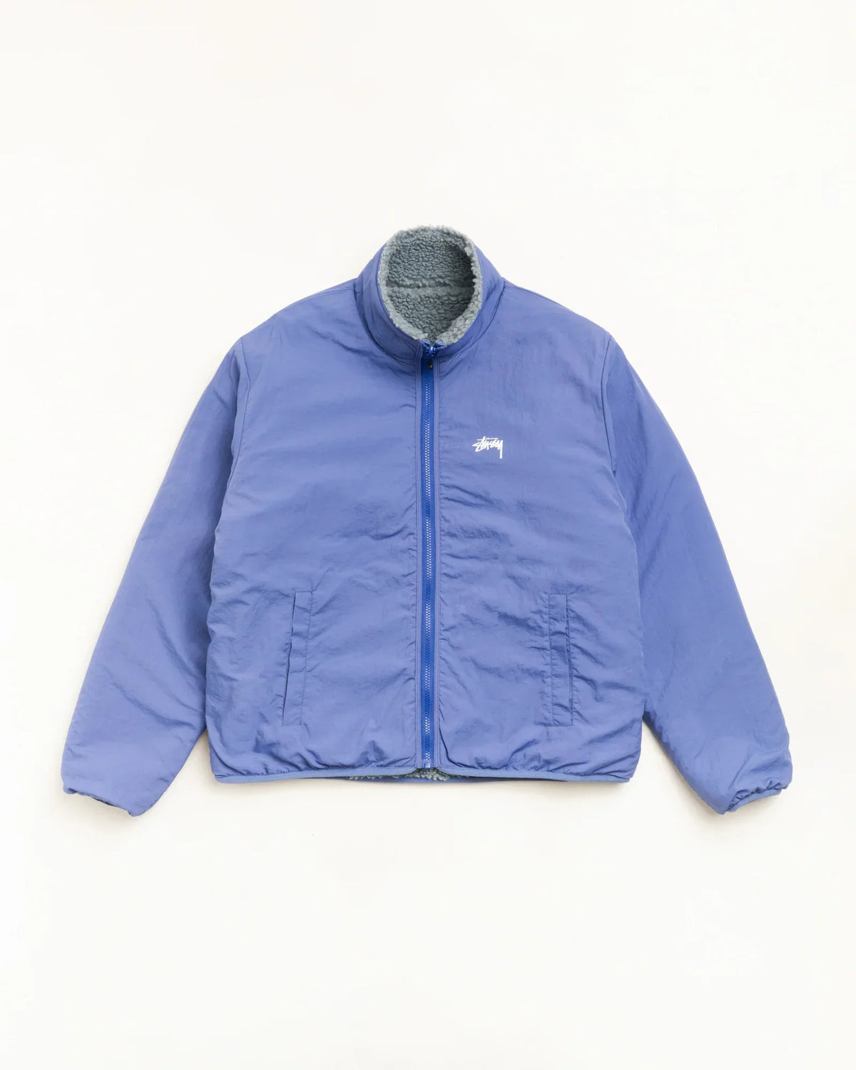 Stussy SHERPA REVERSIBLE JACKET BLUESTONE