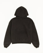 STUSSY 80 RELAXED HOODIE WASHED BLACK