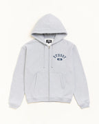 Stussy VARSITY ZIP HOODIE GREY HEATHER