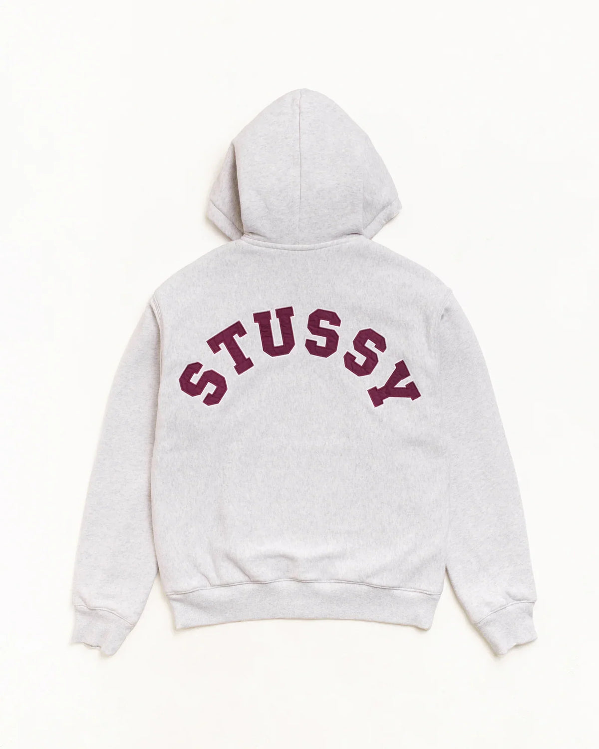 Stussy DOUBLE FACED ZIP HOODIE ASH HEATHER