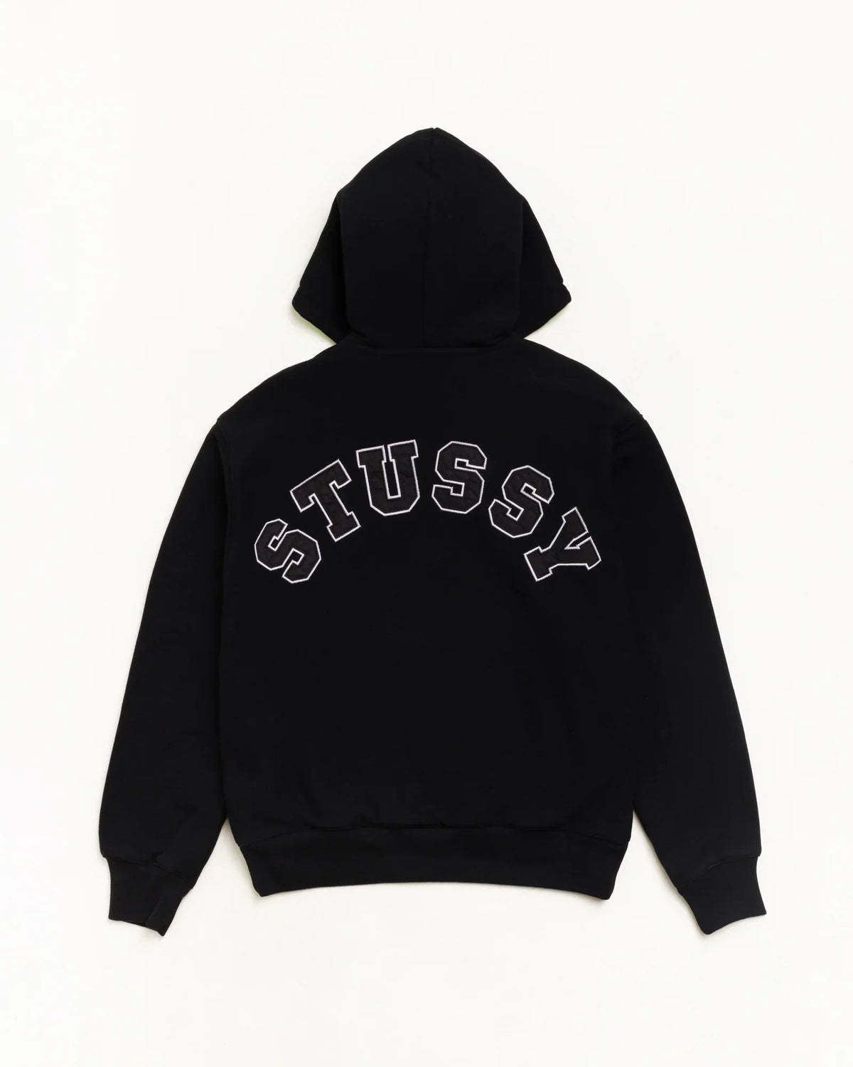 Stussy DOUBLE FACED ZIP HOODIE BLACK
