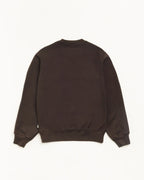 Stussy FLEECE CREW BROWN