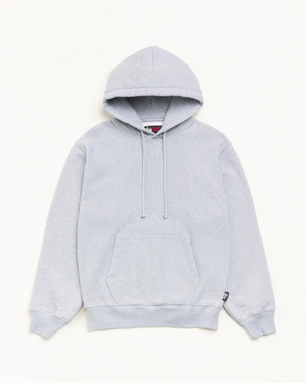 Stussy FLEECE HOODIE GREY HEATHER